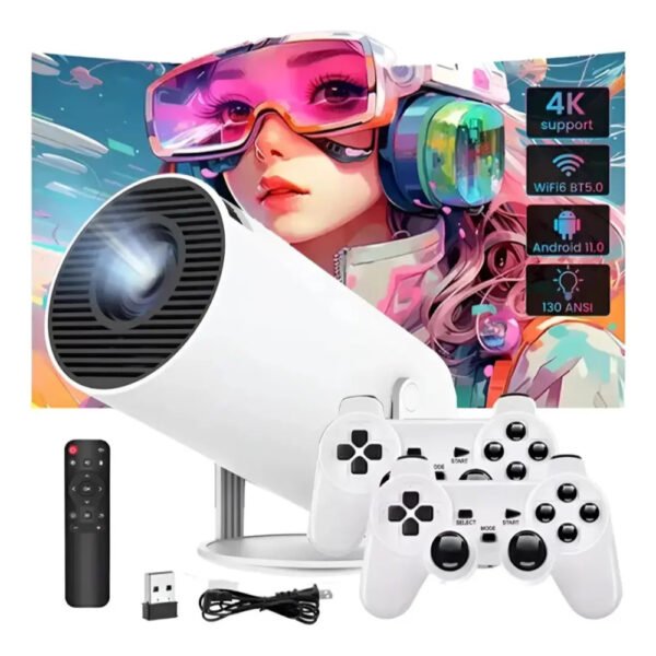 M300 MAX – Mini Proyector Smart 4K con Consola Retro Integrada